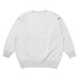 画像2: CHALLENGER/WOLF COLLEGE C/N SWEAT（GRAY）［クルーネックスウェット-24秋冬］ (2)