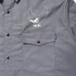 画像4: CHALLENGER/OVAL EAGLE PRINTED SHIRT（CHARCOAL GRAY）［オーバルイーグルシャツ-24秋冬］ (4)