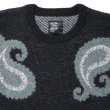 画像3: CHALLENGER/BIG PAISLEY C/N SWEATER（BLACK）［ビッグペイズリーセーター-24秋冬］ (3)