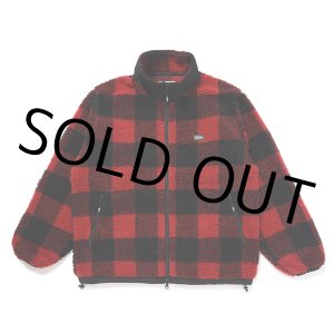 画像: CHALLENGER/BUFFALO PLAID BOA JACKET（RED）［バッファローチェックボアJKT-24秋冬］