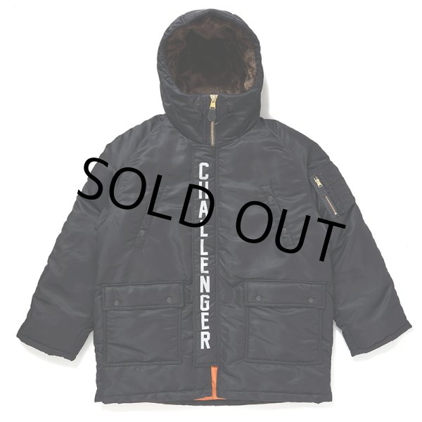 画像1: CHALLENGER/CLASSIC FLIGHT JACKET（BLACK）［クラシックフライトJKT-24秋冬］ (1)