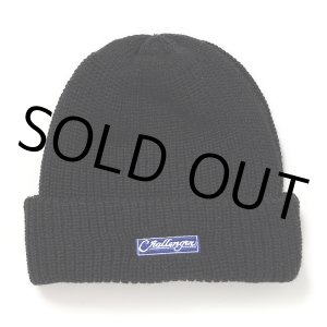 画像: CHALLENGER/BAR LOGO KNIT CAP（BLACK）［バーロゴニットキャップ-24秋冬］