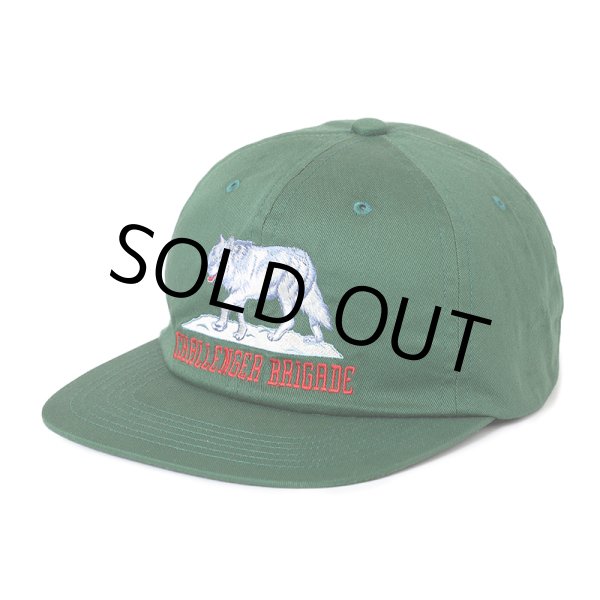 画像1: CHALLENGER/WOLF BRIGADE CAP（GREEN）［ウルフブリゲイドキャップ-24秋冬］ (1)