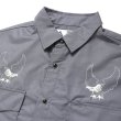 画像3: CHALLENGER/OVAL EAGLE PRINTED SHIRT（CHARCOAL GRAY）［オーバルイーグルシャツ-24秋冬］ (3)