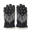 画像1: CHALLENGER/BANDANA LEATHER GLOVE（BLACK）［バンダナレザーグローブ-24秋冬］ (1)