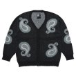 画像1: CHALLENGER/BIG PAISLEY CARDIGAN（BLACK）［ビッグペイズリーカーディガン-24秋冬］ (1)