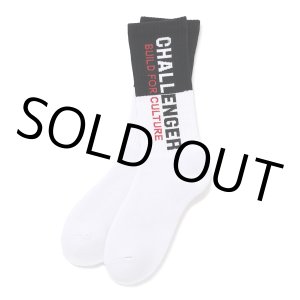 画像: CHALLENGER/SAILOR SOCKS（WHITE/BLACK）［セーラーソックス-24秋冬］