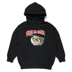 画像: CHALLENGER/EAGLE HEAD HOODIE（BLACK）［プルオーバーパーカー-24秋冬］