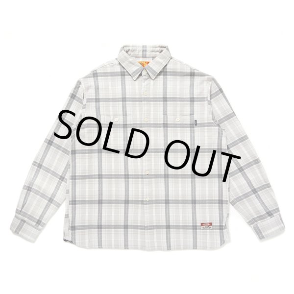 画像1: CHALLENGER/COUNTRY PLAID SHIRT（LT GRAY/CHARCOAL）［カントリーチェックシャツ-24秋冬］ (1)