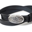 画像2: CHALLENGER/LEATHER BELT（BLACK）［レザーベルト-24秋冬］ (2)