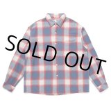 画像: CHALLENGER/SHADOW PLAID SHIRT（BLUE/RED）［シャドウチェックシャツ-24秋冬］