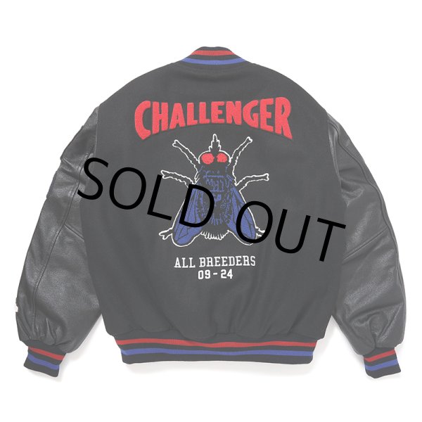 画像2: CHALLENGER/15th VARSITY JACKET（BLACK）［15周年ヴァーシティJKT-24秋冬］ (2)