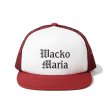 画像1: WACKO MARIA/MESH CAP（BURGUNDY/WHITE）［メッシュキャップ-24春夏］ (1)