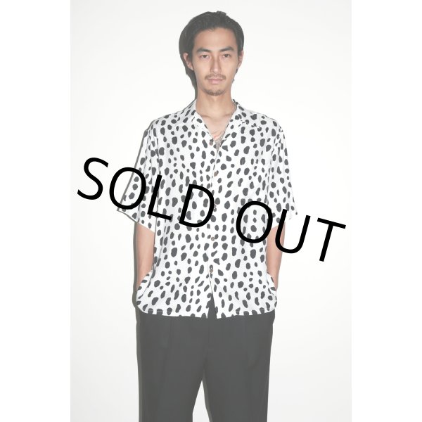 画像2: WACKO MARIA/LEOPARD HAWAIIAN SHIRT（WHITE）［レオパードハワイアンシャツ-24春夏］ (2)