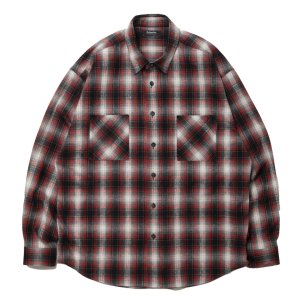 画像: ROTTWEILER/R9 NEL CHECK SHIRT（RED）［ネルチェックシャツ-24秋冬］