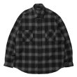 画像1: ROTTWEILER/R9 NEL CHECK SHIRT（BLACK）［ネルチェックシャツ-24秋冬］ (1)