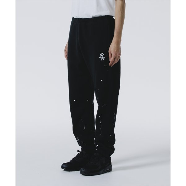 画像5: ROTTWEILER/RW PAINTED SWEAT PANTS（BLACK）［ペイント加工スウェットパンツ-24秋冬］ (5)