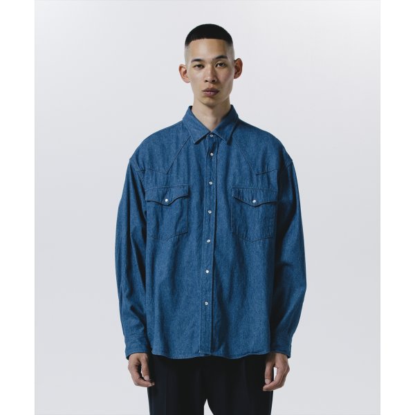 画像4: ROTTWEILER/R9 DENIM SHIRT（INDIGO）［デニムシャツ-24秋冬］ (4)