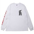 画像1: ROTTWEILER/DOG LOGO LS TEE（WHITE）［プリント長袖T-24秋冬］ (1)