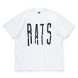 画像1: RATS/BLOKEN TEE（WHITE）［プリントT-24春夏］ (1)