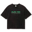 画像1: CALEE/CALEE LOGO POWDER BLEACH DROP SHOULDER S/S TEE（USED BLACK）［パウダーブリーチT-24春夏］ (1)