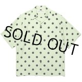 画像: WACKO MARIA/DOTS OPEN COLLAR SHIRT（MINT）［ドットオープンカラーシャツ-24春夏］