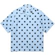 画像1: WACKO MARIA/DOTS OPEN COLLAR SHIRT（BLUE）［ドットオープンカラーシャツ-24春夏］ (1)