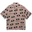 画像1: WACKO MARIA/RECORDS HAWAIIAN SHIRT（BROWN）［レコードハワイアンシャツ-24春夏］ (1)