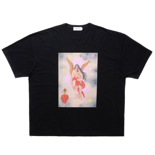 画像1: COOTIE PRODUCTIONS/Print S/S Tee（ANGEL）（Black）［プリントT-24春夏］ (1)