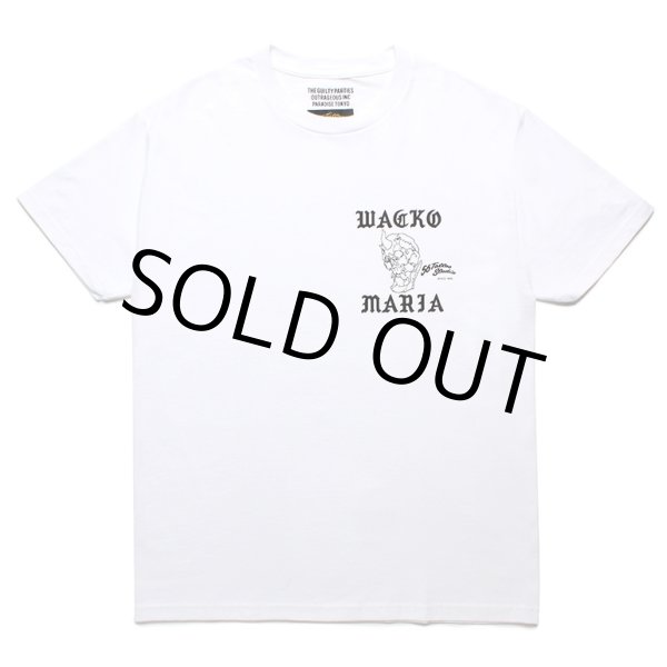 画像1: WACKO MARIA/56 TATTOO STUDIO / T-SHIRT（WHITE）［プリントT-24春夏］ (1)