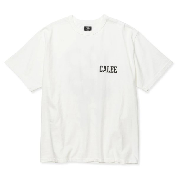 画像2: CALEE/×MIHO MURAKAMI BINDER NECK SNAKE VINTAGE TEE（WHITE）［プリントT-24春夏］ (2)