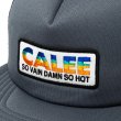 画像4: CALEE/CALEE LOGO WAPPEN MESH CAP（GRAY）［ワッペンメッシュキャップ-24春夏］ (4)