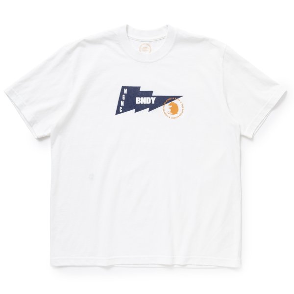 画像1: RATS/THUNDER FLAG TEE（WHITE）［プリントT-24春夏］ (1)