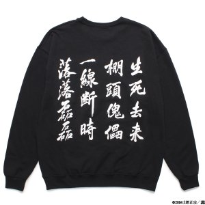 画像: WACKO MARIA/GHOST IN THE SHELL 2 INNOCENCE / 攻殻機動隊 / SWEAT SHIRT（BLACK）［クルースウェット-24春夏］