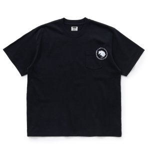 画像: RATS/CIRCLE POCKET TEE（BLACK）［プリントポケT-24春夏］