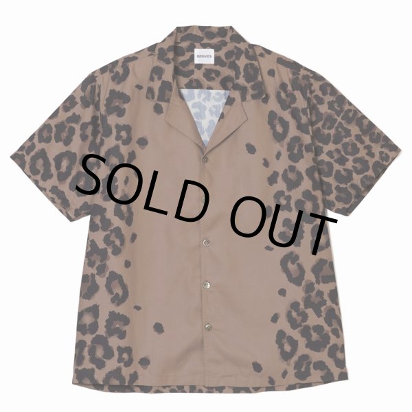 画像1: BUENA VISTA/Leopard bowling shirt（BEIGE）［レオパードボーリングシャツ-24春夏］ (1)