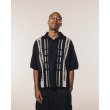 画像8: TIGHTBOOTH/STRIPE KNIT OPEN POLO（Black）［ニットオープンポロ-24夏］ (8)