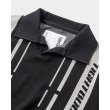 画像3: TIGHTBOOTH/STRIPE KNIT OPEN POLO（Black）［ニットオープンポロ-24夏］ (3)