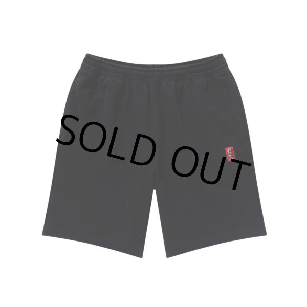 画像1: BlackEyePatch/SMALL HWC LABEL SWEAT SHORTS（BLACK） (1)