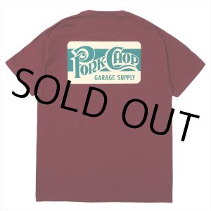 画像: PORKCHOP/SQUARE LOGO TEE（BURGUNDY）［プリントT-24春夏］