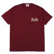 画像2: PORKCHOP/SQUARE LOGO TEE（BURGUNDY）［プリントT-24春夏］ (2)