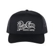 画像1: PORKCHOP/SQUARE LOGO CAP（BLACK）［メッシュキャップ-24春夏］ (1)