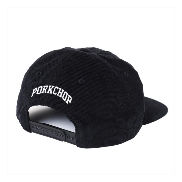 画像2: PORKCHOP/OLD PORK CORDUROY CAP（BLACK）［コーデュロイキャップ-22秋冬］ (2)