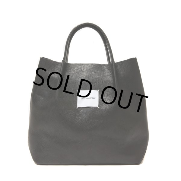 画像1: COOTIE PRODUCTIONS/Leather Tote Bag（Black）［レザートートバッグ-24秋冬］ (1)