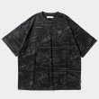 画像1: TIGHTBOOTH/ANALYZE T-SHIRT（Black）［総柄プリントT-24夏］ (1)