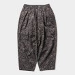 画像1: TIGHTBOOTH/RIPPLE PAISLEY BALLOON PANTS（Black）［ペイズリーバルーンパンツ-24夏］ (1)