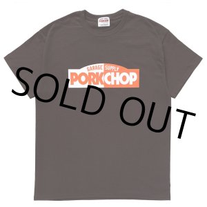 画像: PORKCHOP/24 BLOCK LOGO TEE（BROWN）［プリントT-24春夏］