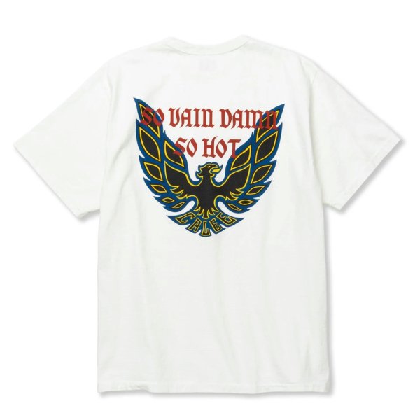 画像1: CALEE/BINDER NECK WING LOGO VINTAGE TEE ＜NATURALLY PAINT DESIGN＞（WHITE）［プリントT-24春夏］ (1)