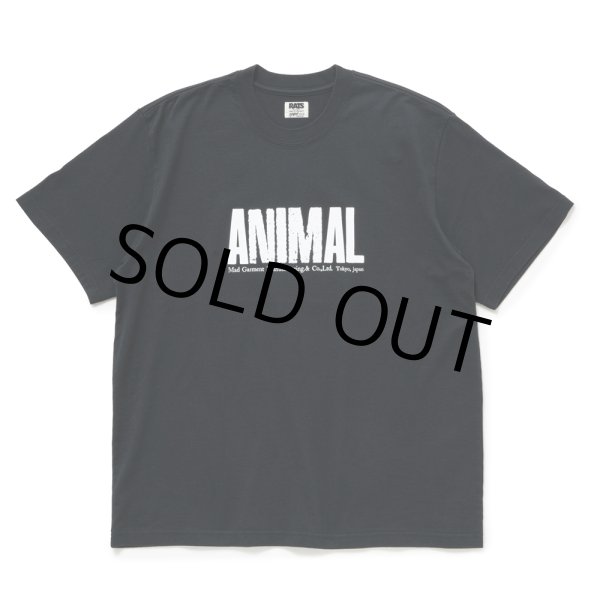 画像1: RATS/ANIMAL X TEE（BLACK）［プリントT-24春夏］ (1)