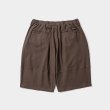 画像2: TIGHTBOOTH/HONEYCOMB BORDER BIG SHORTS（Brown）［ハニカムボーダービッグショーツ-24夏］ (2)